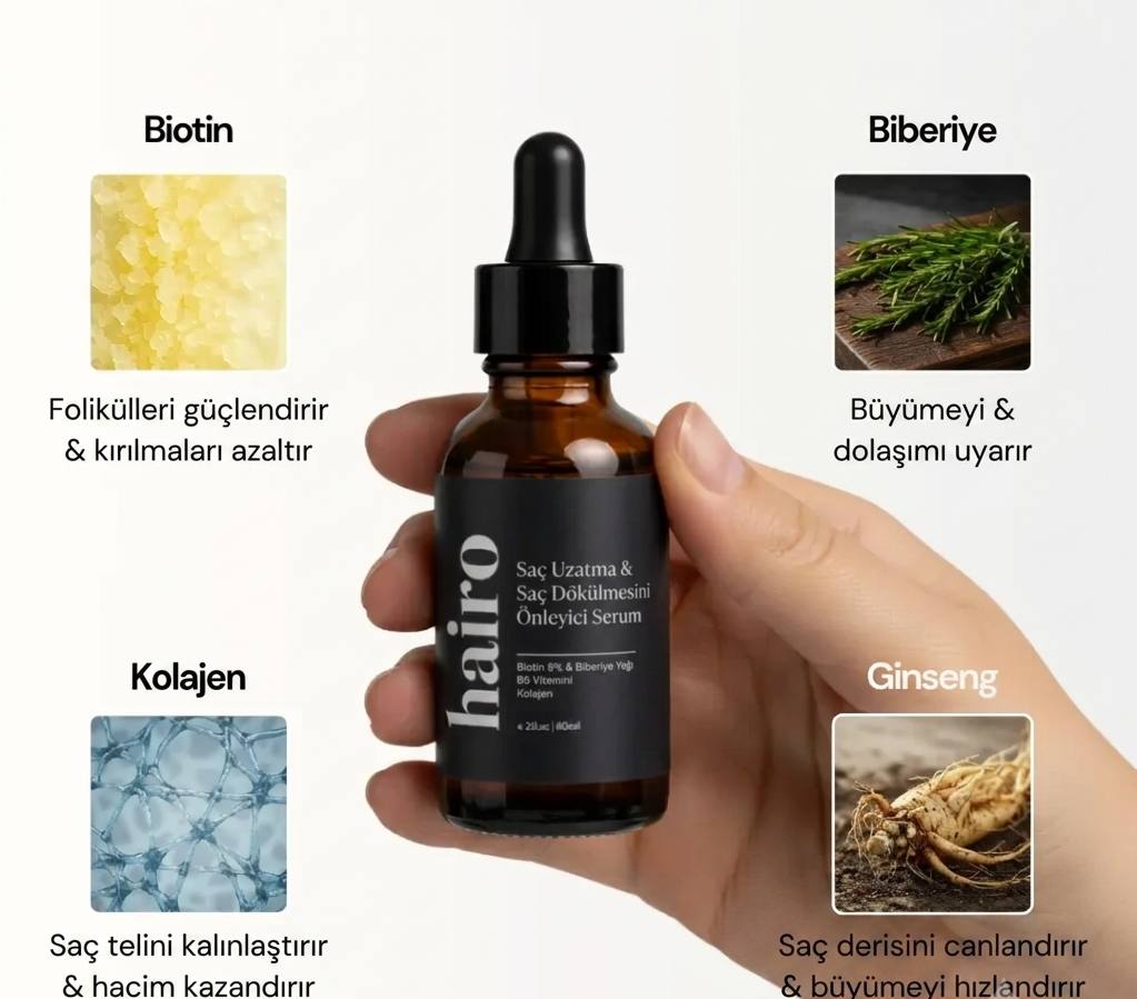Saç Dökülmesine Karşı & Saç Uzatıcı Serum